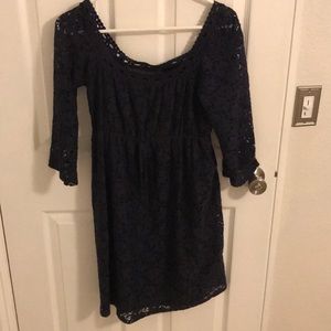 Three quarter sleeve lace dress